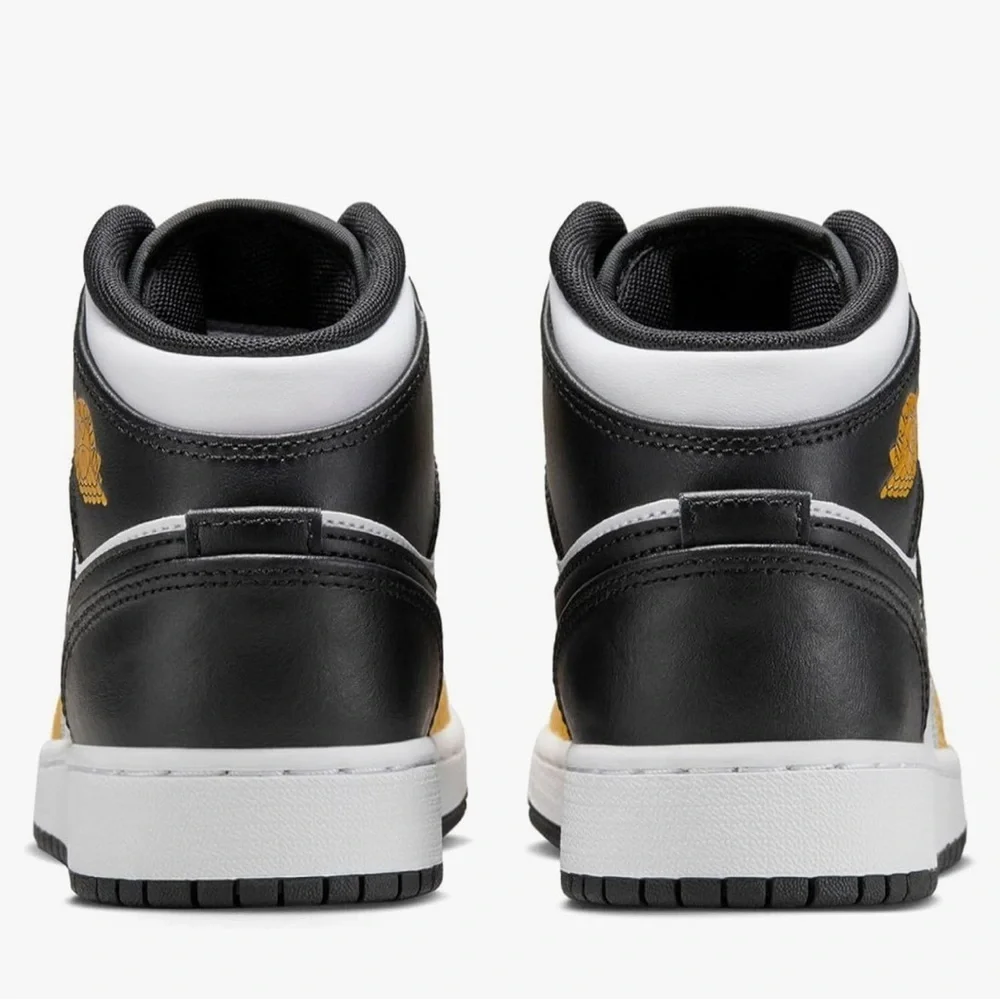 Nike Air Jordan Mid Sneakers - Black, White, Yellow toddler sz 10C nwob, 015